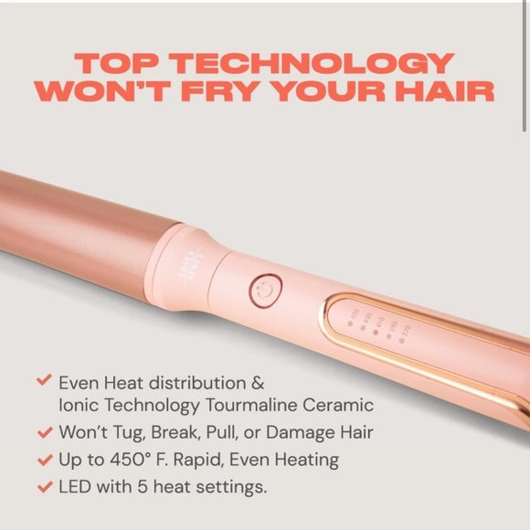 Insert Name Here Extra Long Oval Curling Wand XL Curls INH 1.5” 38mm - Picture 3 of 6